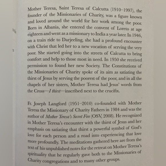 NEW I Thirst 40 days with Mother Teresa - Picture 6 of 7